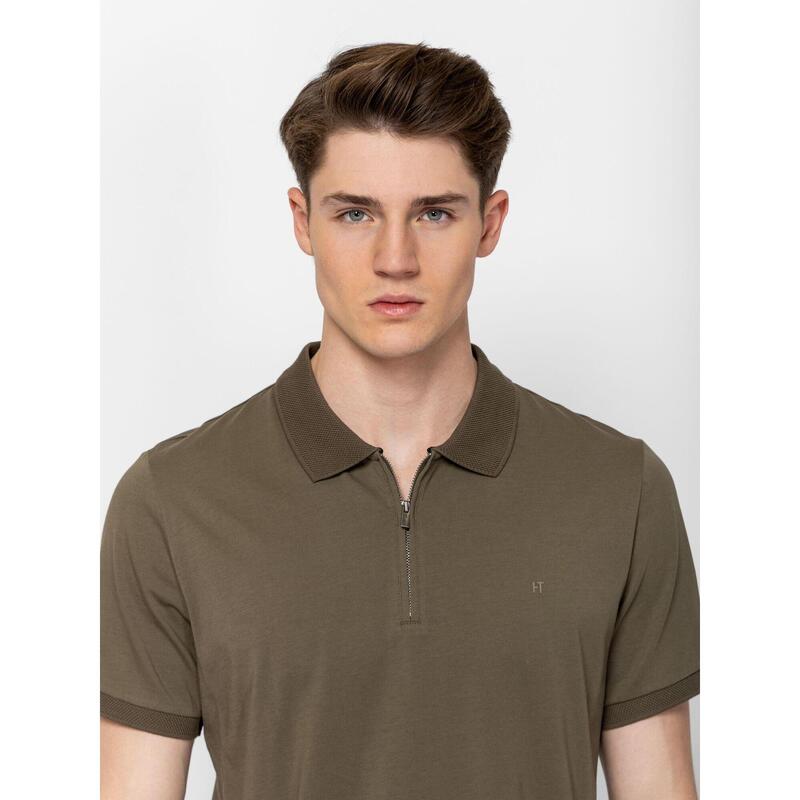 Tricou cu mânecă scurtă, cu guler, pentru bărbați DELLIS