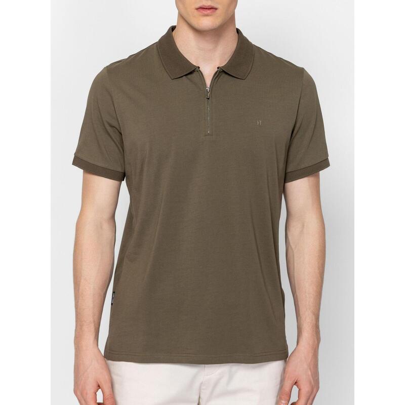 Tricou cu mânecă scurtă, cu guler, pentru bărbați DELLIS