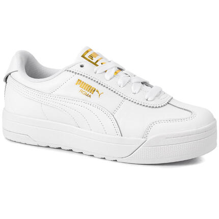 Buty damskie skórzane białe sneakersy PUMA ROMA FEMININE WNS