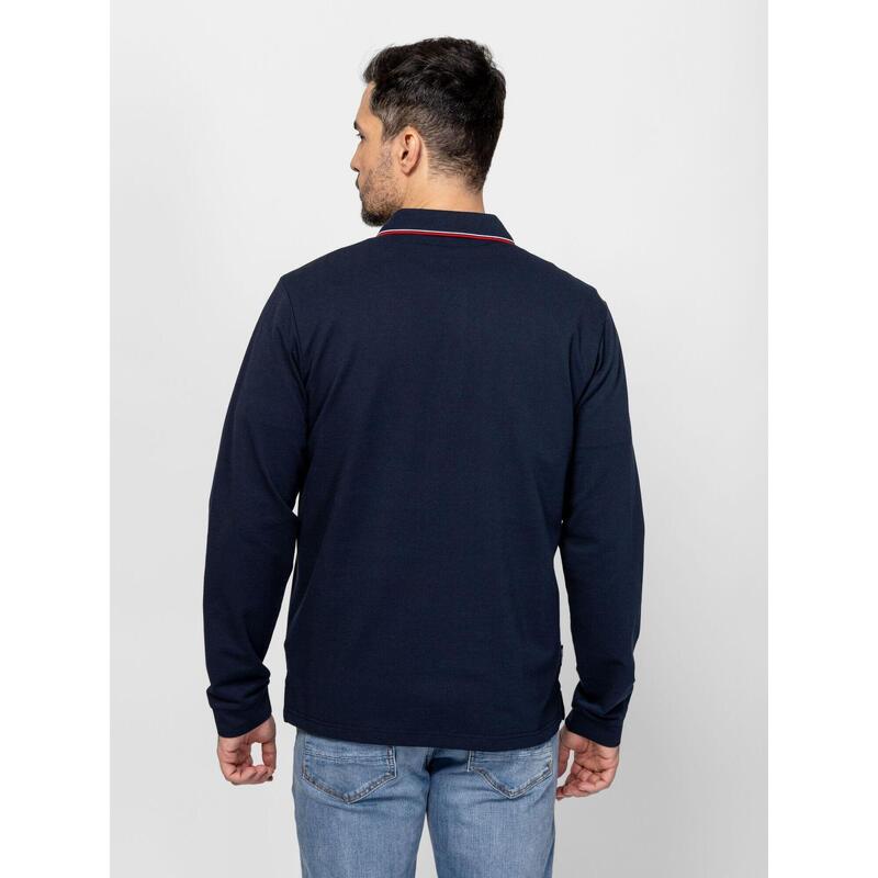 Tricou cu mânecă lungă și guler pentru bărbați CONRAD