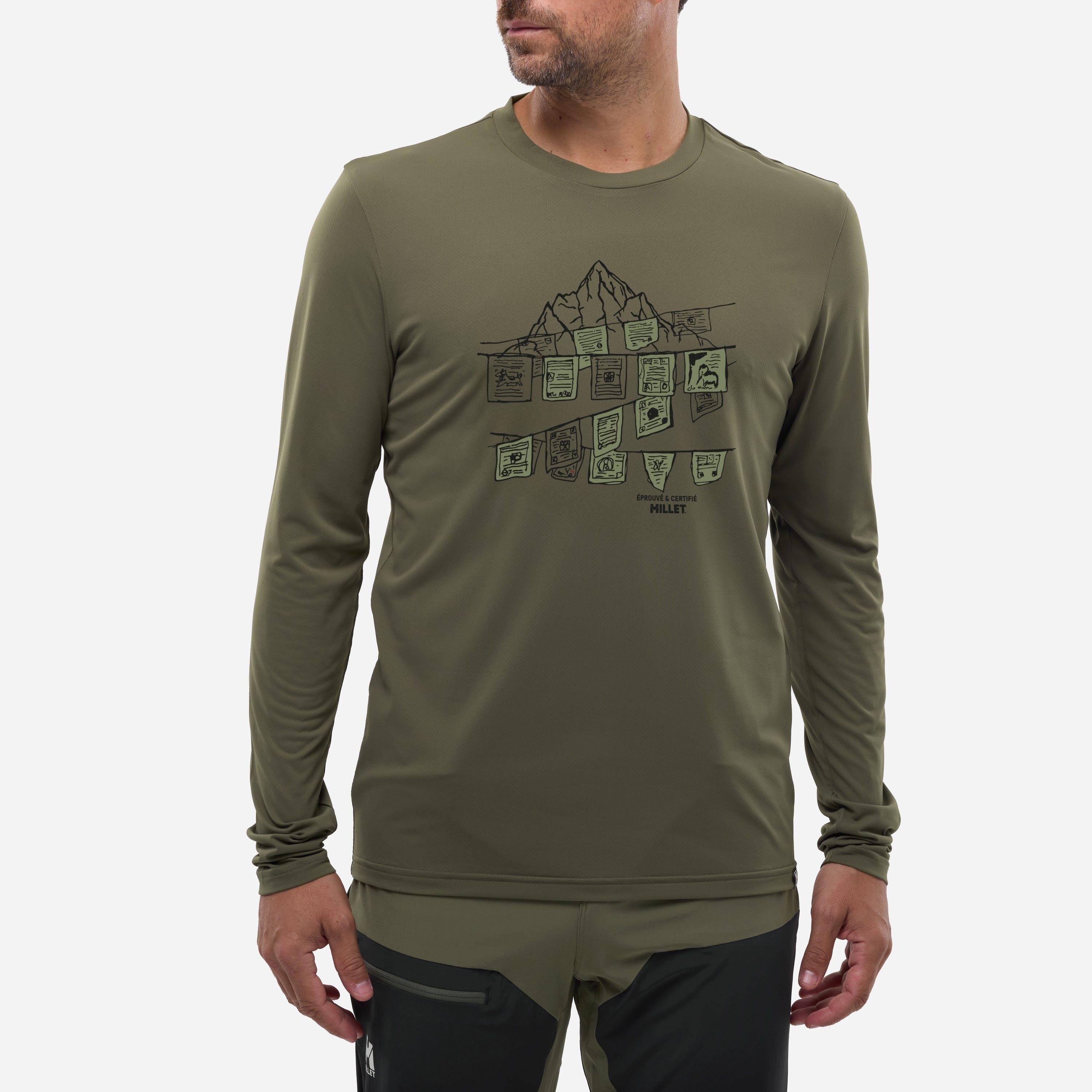 Camiseta Senderismo - Trekking Hombres  SENECA UV 3/4