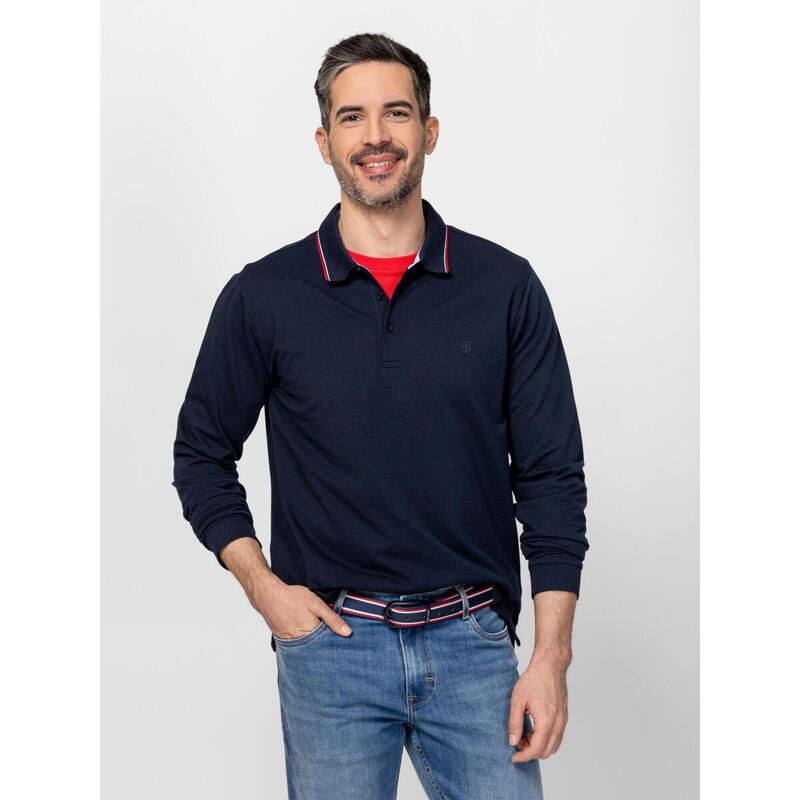 Tricou cu mânecă lungă și guler pentru bărbați CONRAD