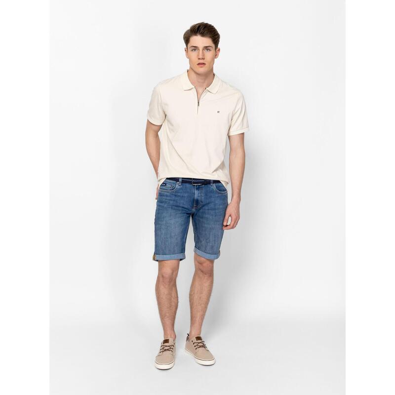 Tricou cu mânecă scurtă, cu guler, pentru bărbați DELLIS