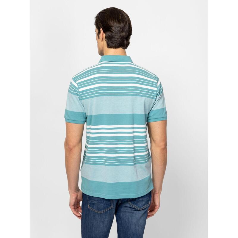 Tricou cu mânecă scurtă, cu guler, pentru bărbați DENGOR