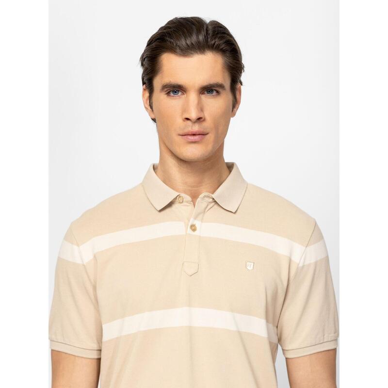 Tricou cu mânecă scurtă, cu guler, pentru bărbați DIWAN