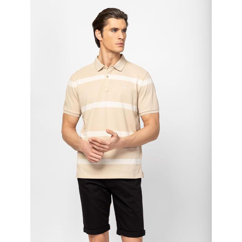 Tricou cu mânecă scurtă, cu guler, pentru bărbați DIWAN