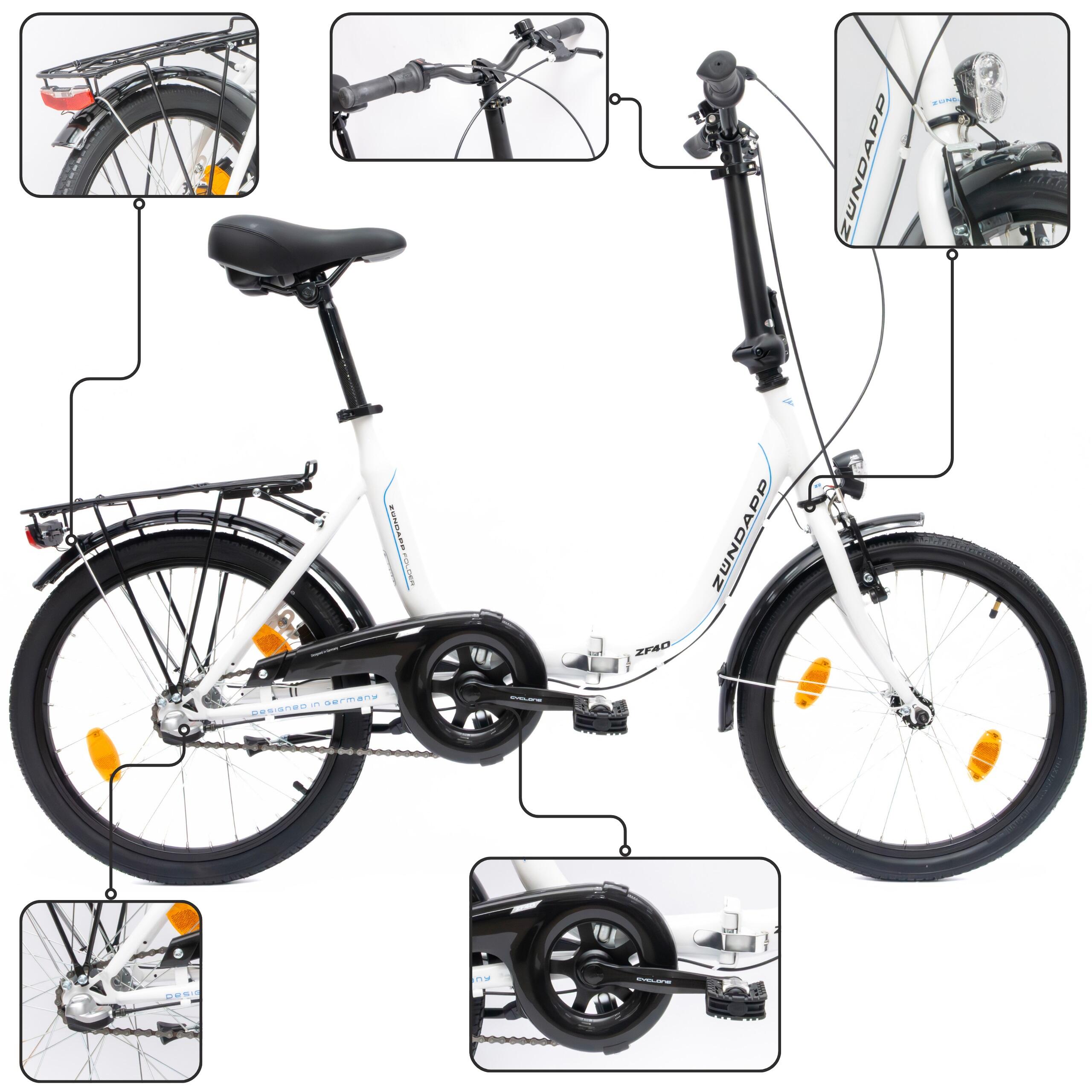 Rower Składany Zündapp ZF40 Koła 20" 4/6