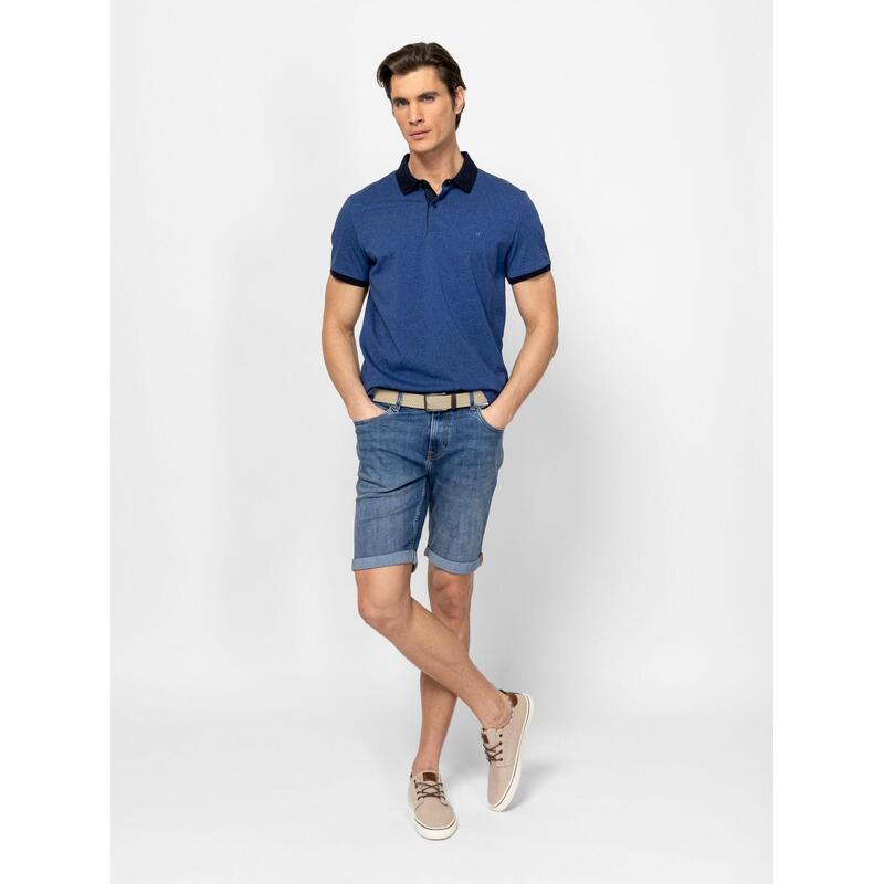 Tricou cu mânecă scurtă, cu guler, pentru bărbați DAVOTER