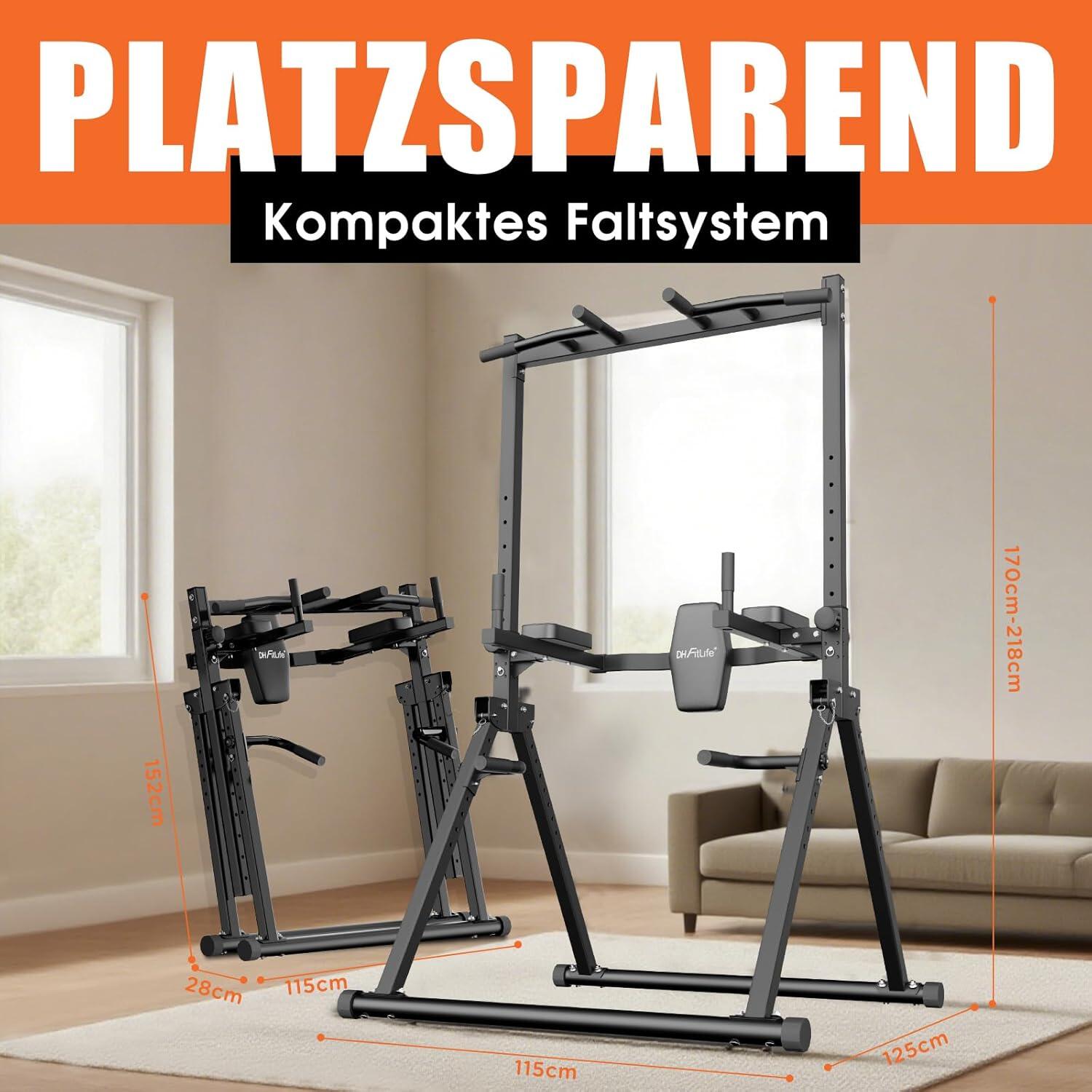 DH FitLife Faltbar Power Tower Dip Station 3/7
