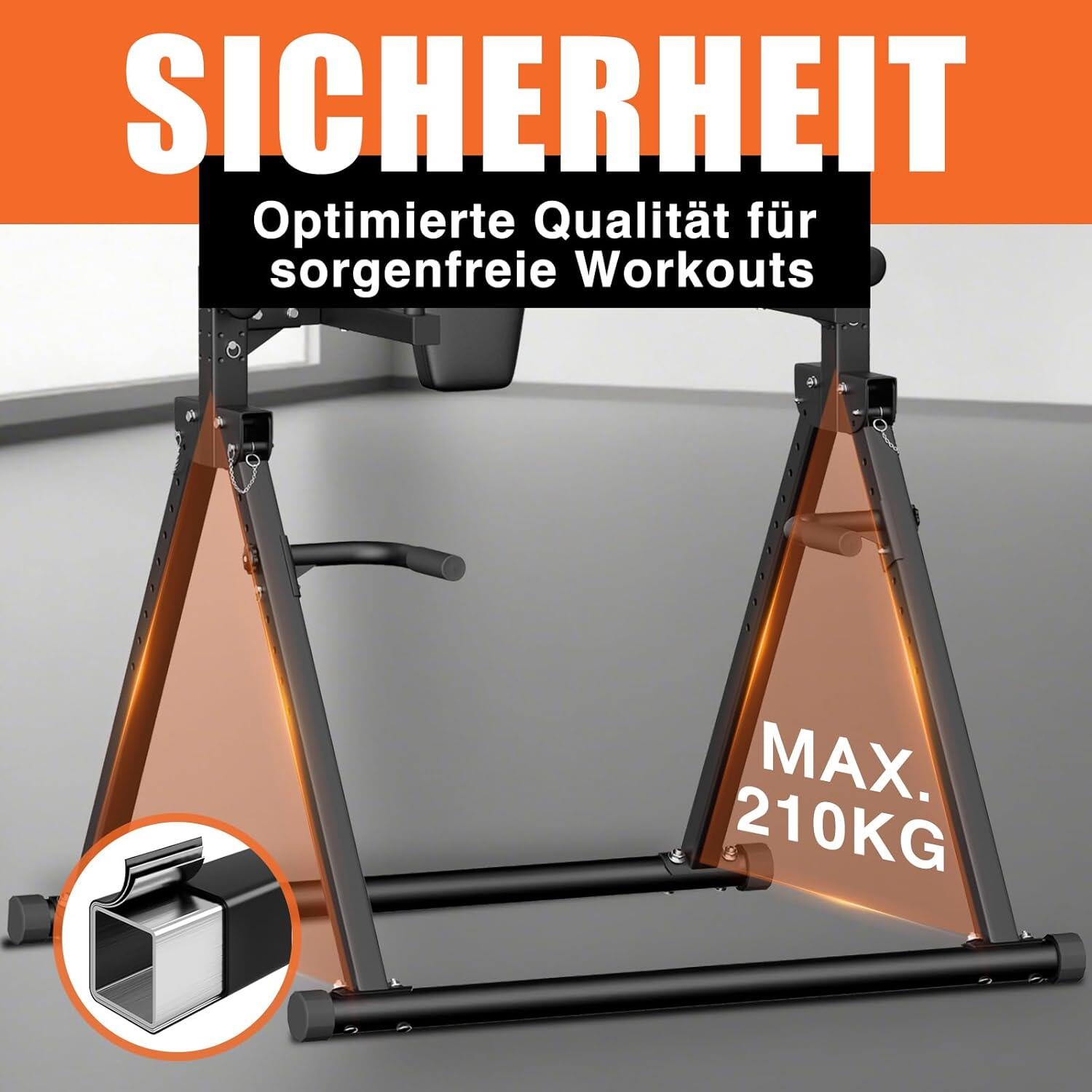 DH FitLife Faltbar Power Tower Dip Station 4/7