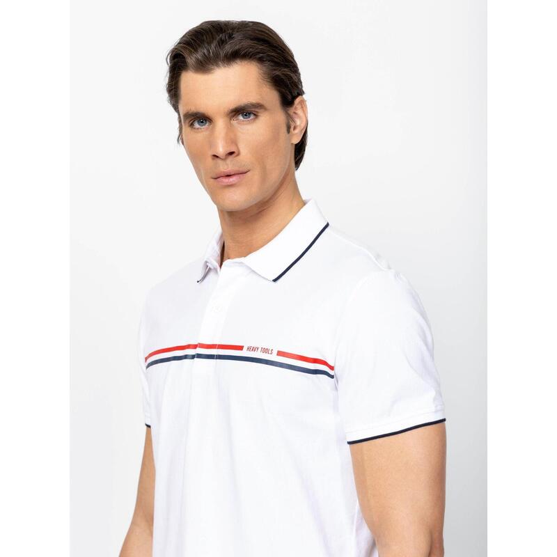 Tricou cu mânecă scurtă, cu guler, pentru bărbați DEMIRI