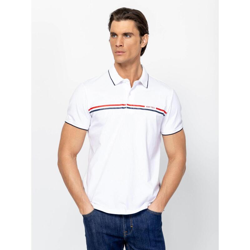 Tricou cu mânecă scurtă, cu guler, pentru bărbați DEMIRI