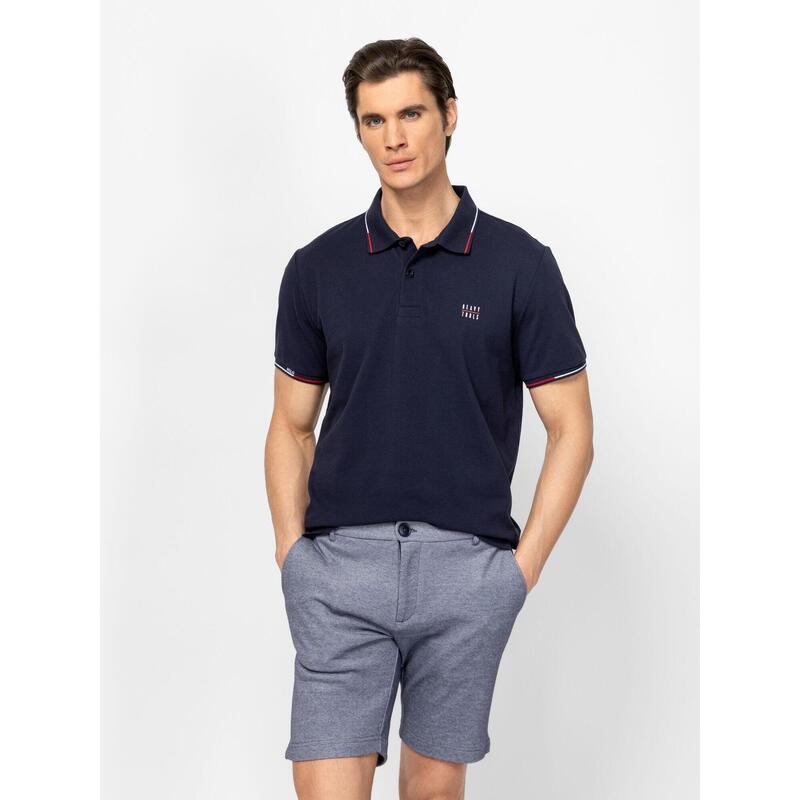 Tricou cu mânecă scurtă, cu guler, pentru bărbați DIAMON