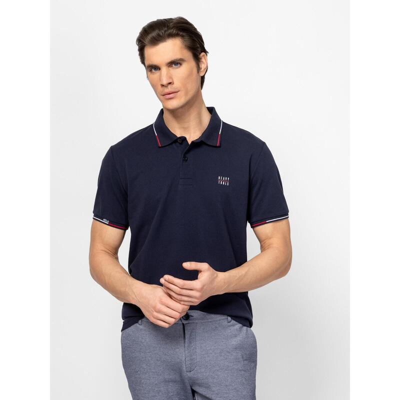 Tricou cu mânecă scurtă, cu guler, pentru bărbați DIAMON