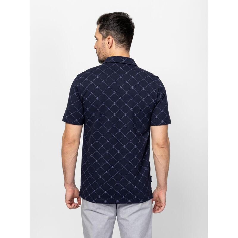 Tricou cu mânecă scurtă, cu guler, pentru bărbați DELPHIN
