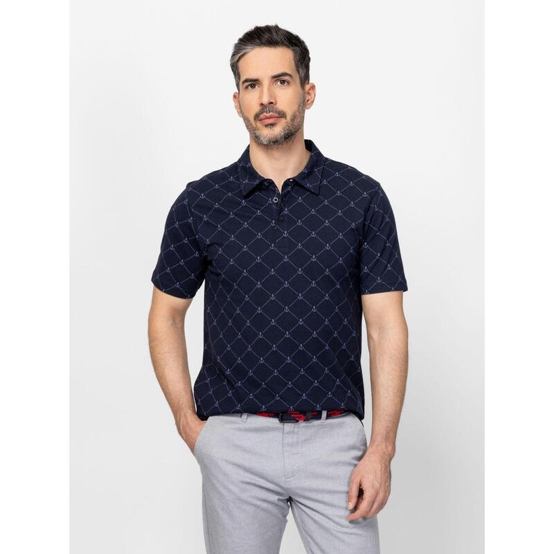 Tricou cu mânecă scurtă, cu guler, pentru bărbați DELPHIN