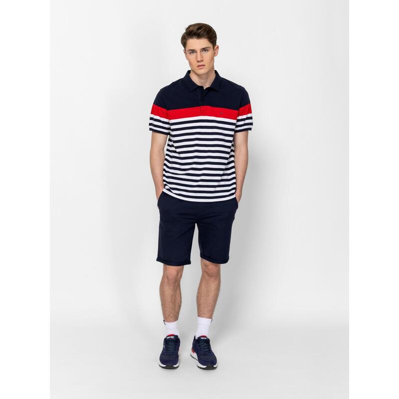 Tricou cu mânecă scurtă, cu guler, pentru bărbați DORSO