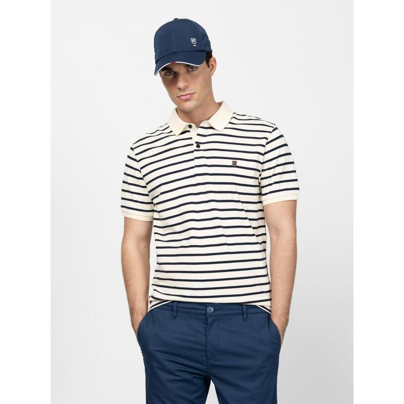 Tricou cu mânecă scurtă, cu guler, pentru bărbați DIHORY