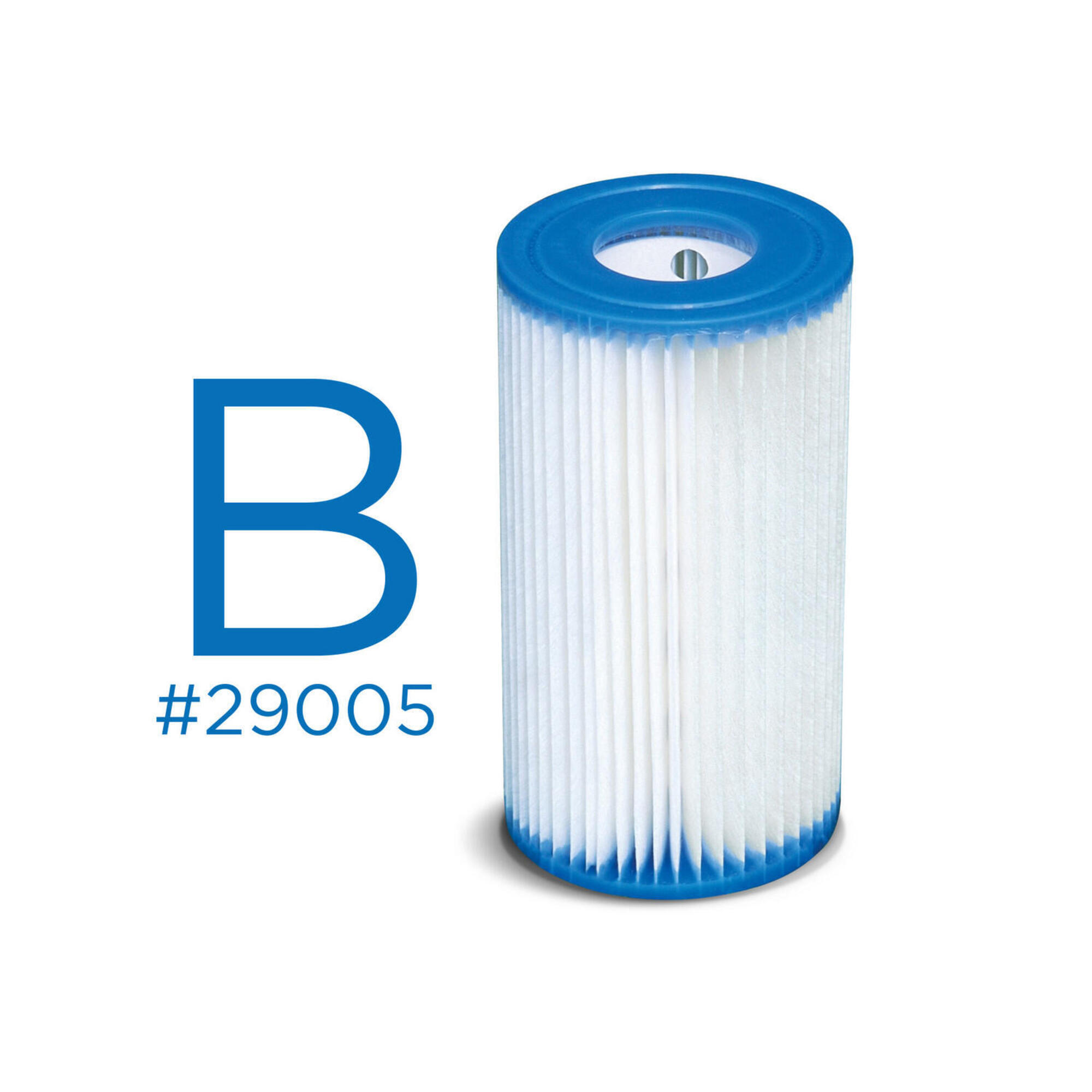 Kit de Mantenimiento de Piscina natación Filtro Tipo B Conjunto de 6 blanco 2/3