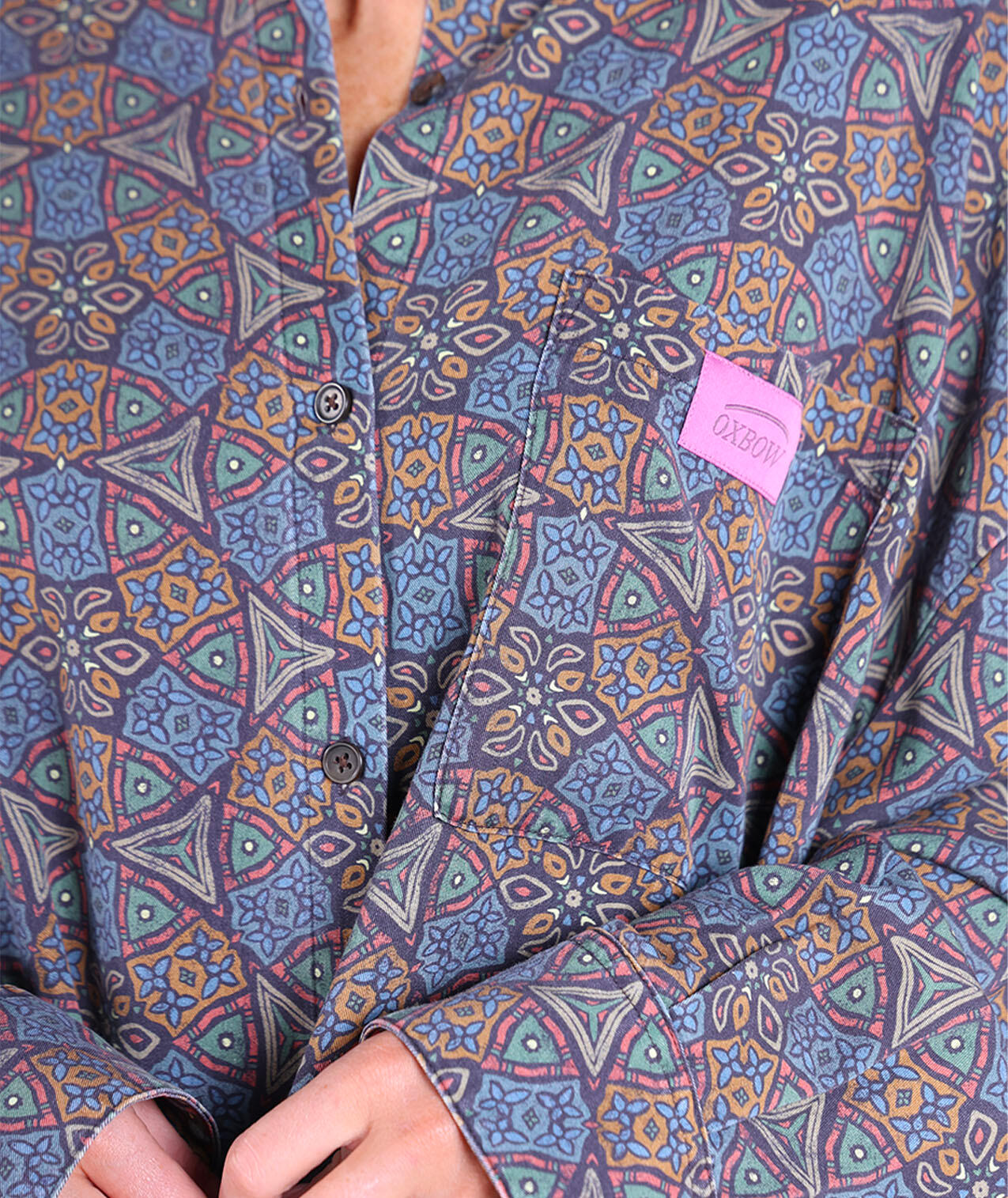 Robe oversize col mao MOSAIC 5/5