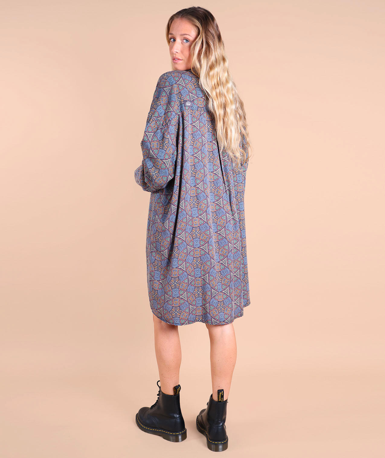 Robe oversize col mao MOSAIC 4/5