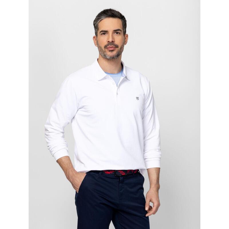 Tricou cu mânecă lungă și guler pentru bărbați CONRAD
