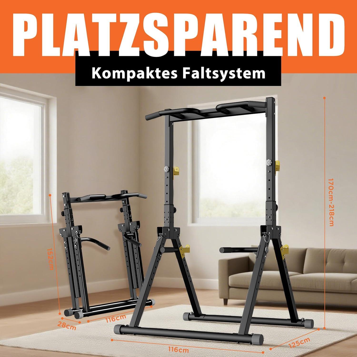 Power Tower faltbar, Klimmzugstange freistehend -  Standard ohne Rückenlehne 3/7
