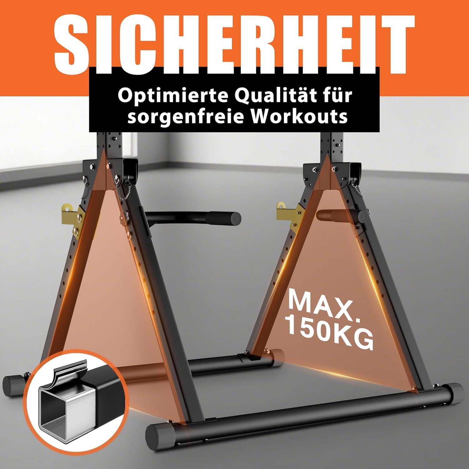 Power Tower faltbar, Klimmzugstange freistehend -  Standard ohne Rückenlehne 4/7