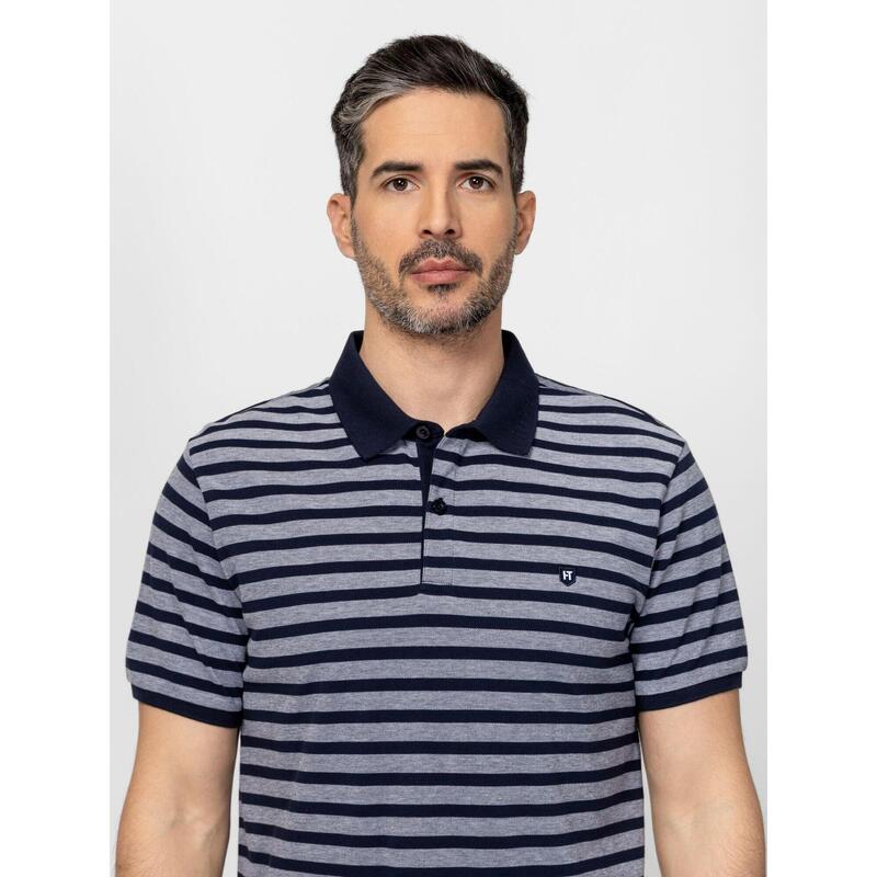 Tricou cu mânecă scurtă, cu guler, pentru bărbați DIHORY