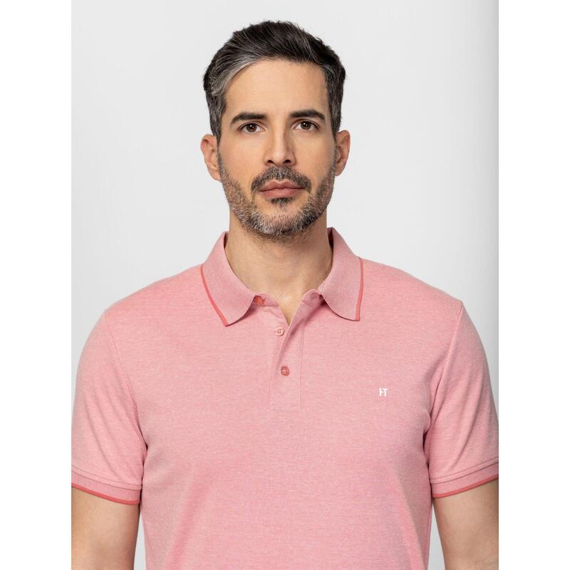 Tricou cu mânecă scurtă, cu guler, pentru bărbați DEAN