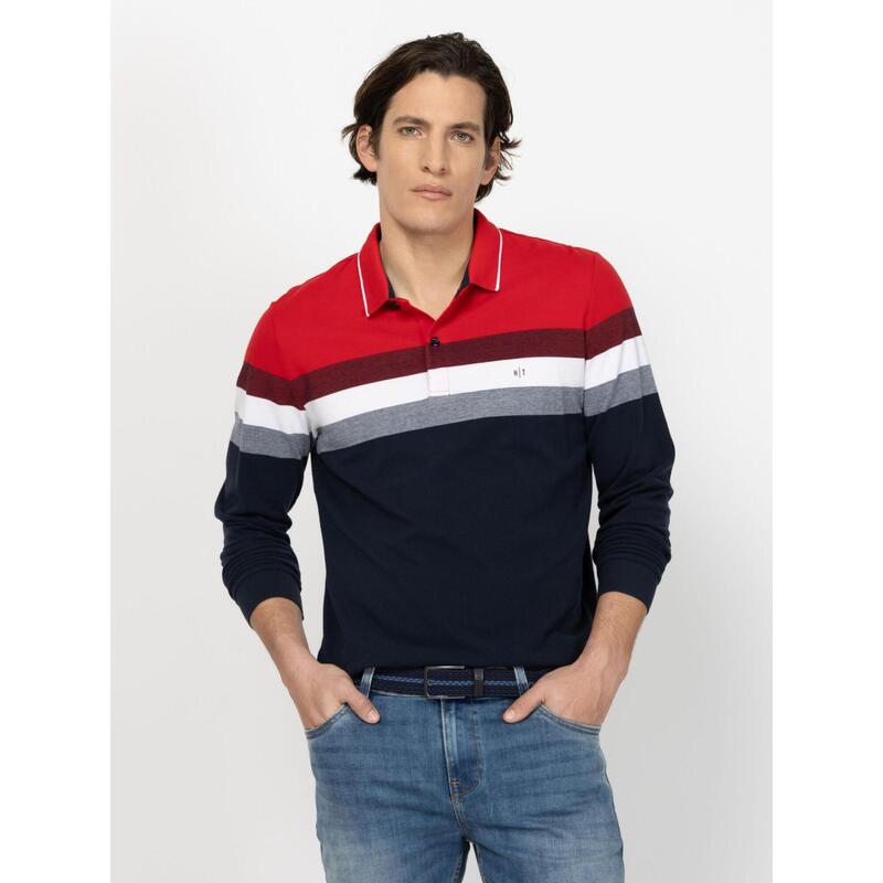 Tricou cu mânecă lungă și guler pentru bărbați COSENO