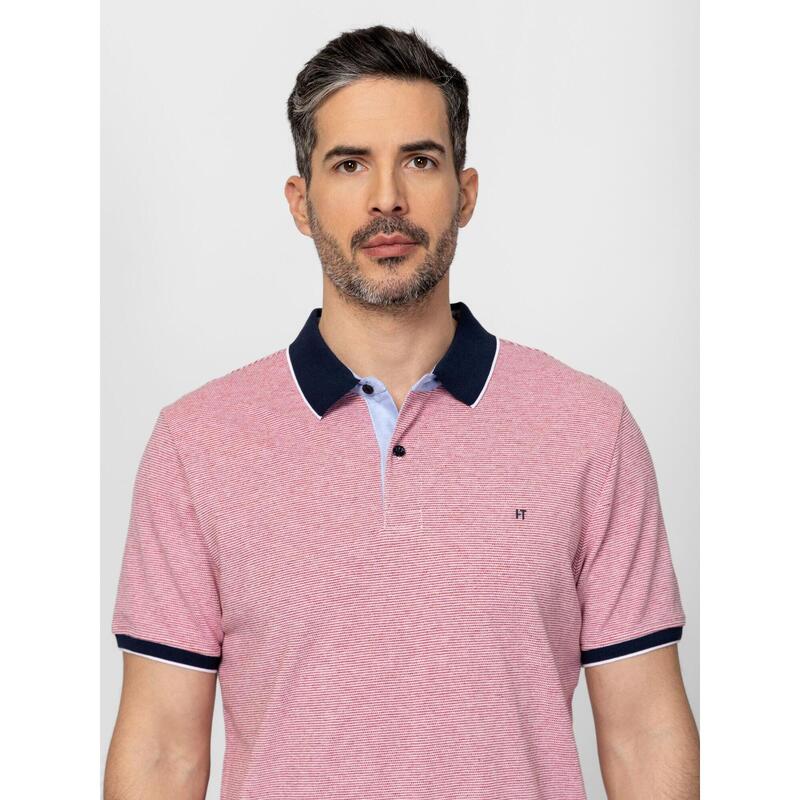 Tricou cu mânecă scurtă, cu guler, pentru bărbați DENDER