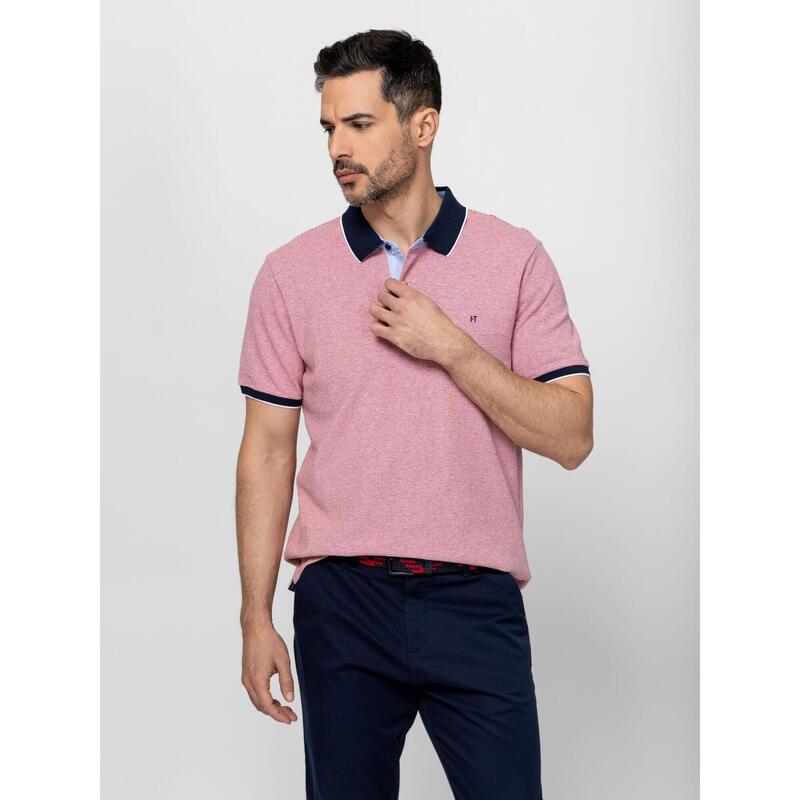 Tricou cu mânecă scurtă, cu guler, pentru bărbați DENDER