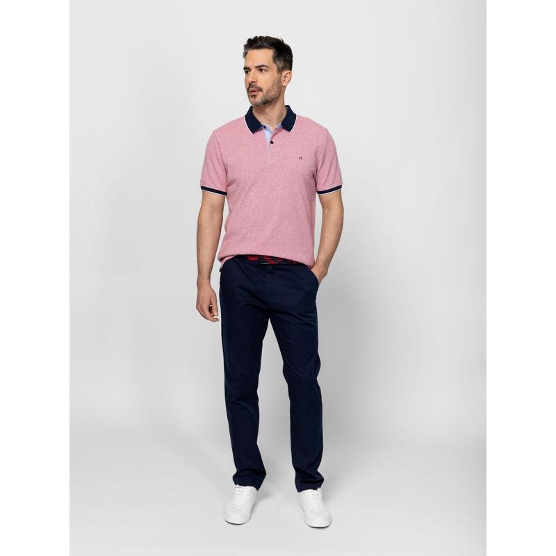 Tricou cu mânecă scurtă, cu guler, pentru bărbați DENDER