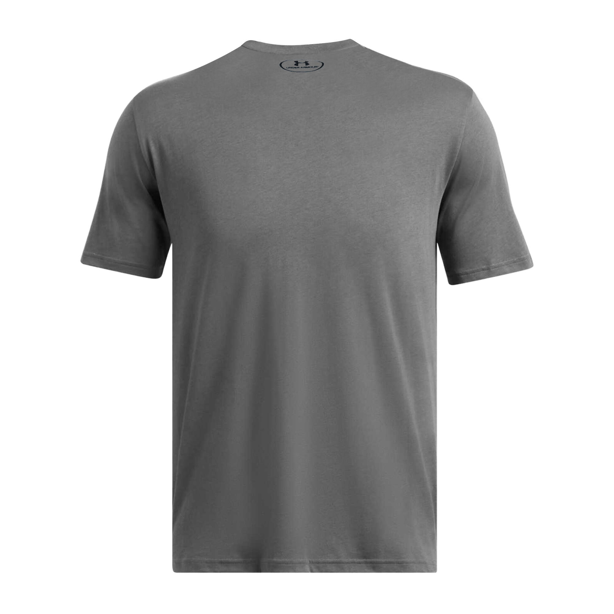 Maglietta Maniche Corte Uomo Under Armour Sportstyle Castle Rock Grigio Nero 2/4