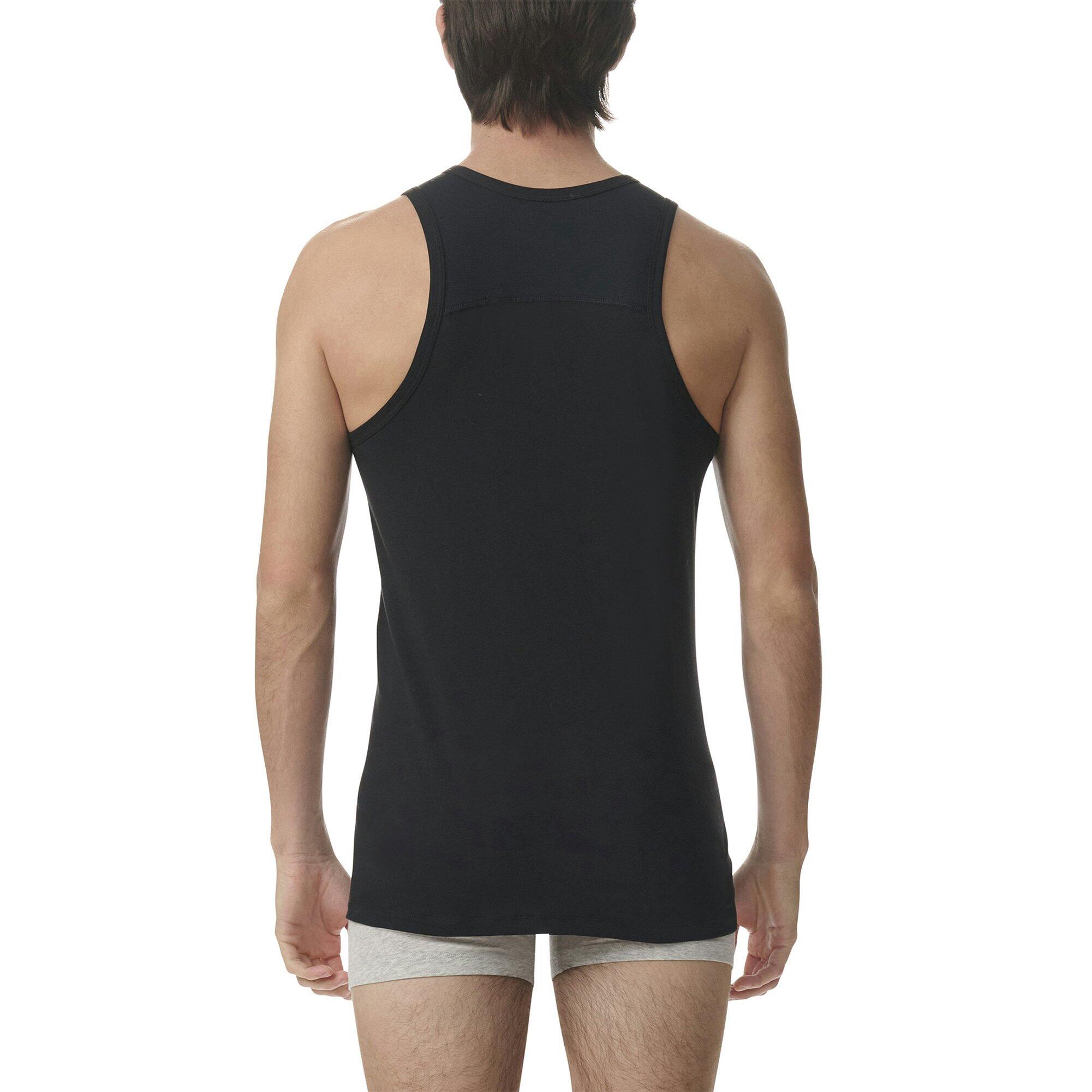 Maillot de corps Hommes Paquet de 2 Conforme à la silhouette-Ergonomic Tank Top 3/4
