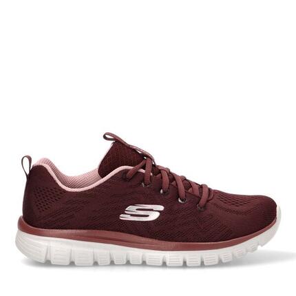 Zapatillas Mujer Skechers Graceful taupe/dorado sin cordones