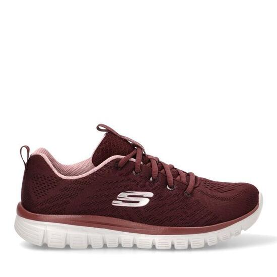 Zapatillas Mujer Skechers Graceful taupe/dorado sin cordones