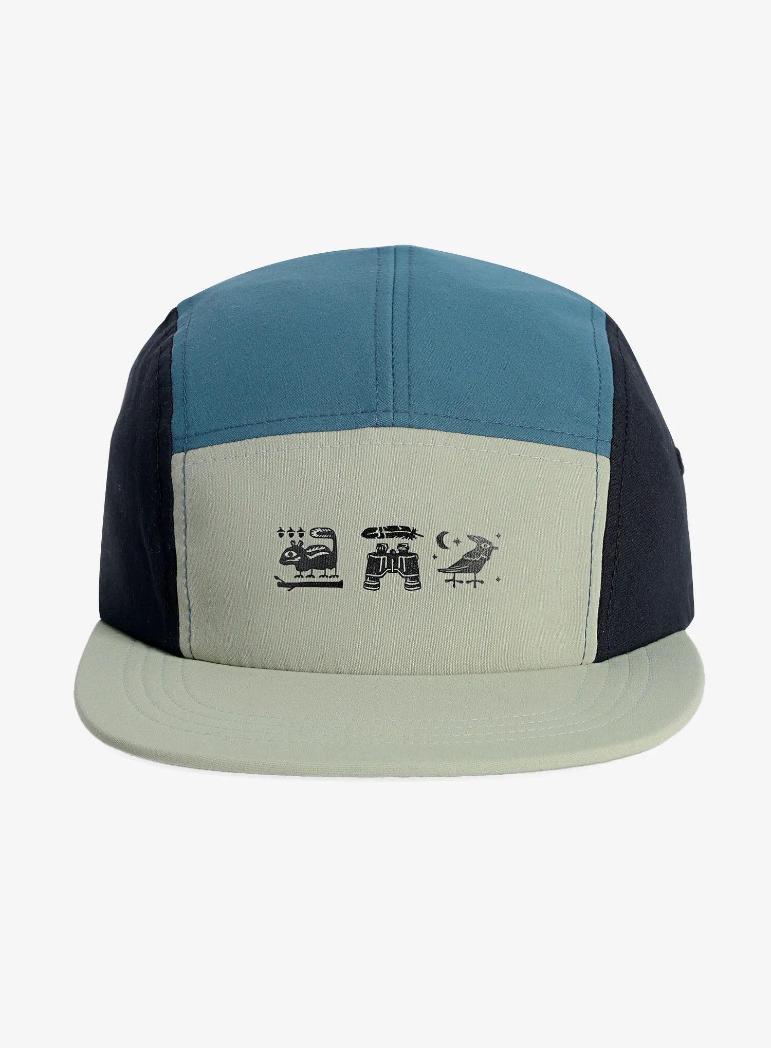 Czapka z daszkiem Columbia Creek Side 5 Panel Hat - safari/black/3 little icons 5/7