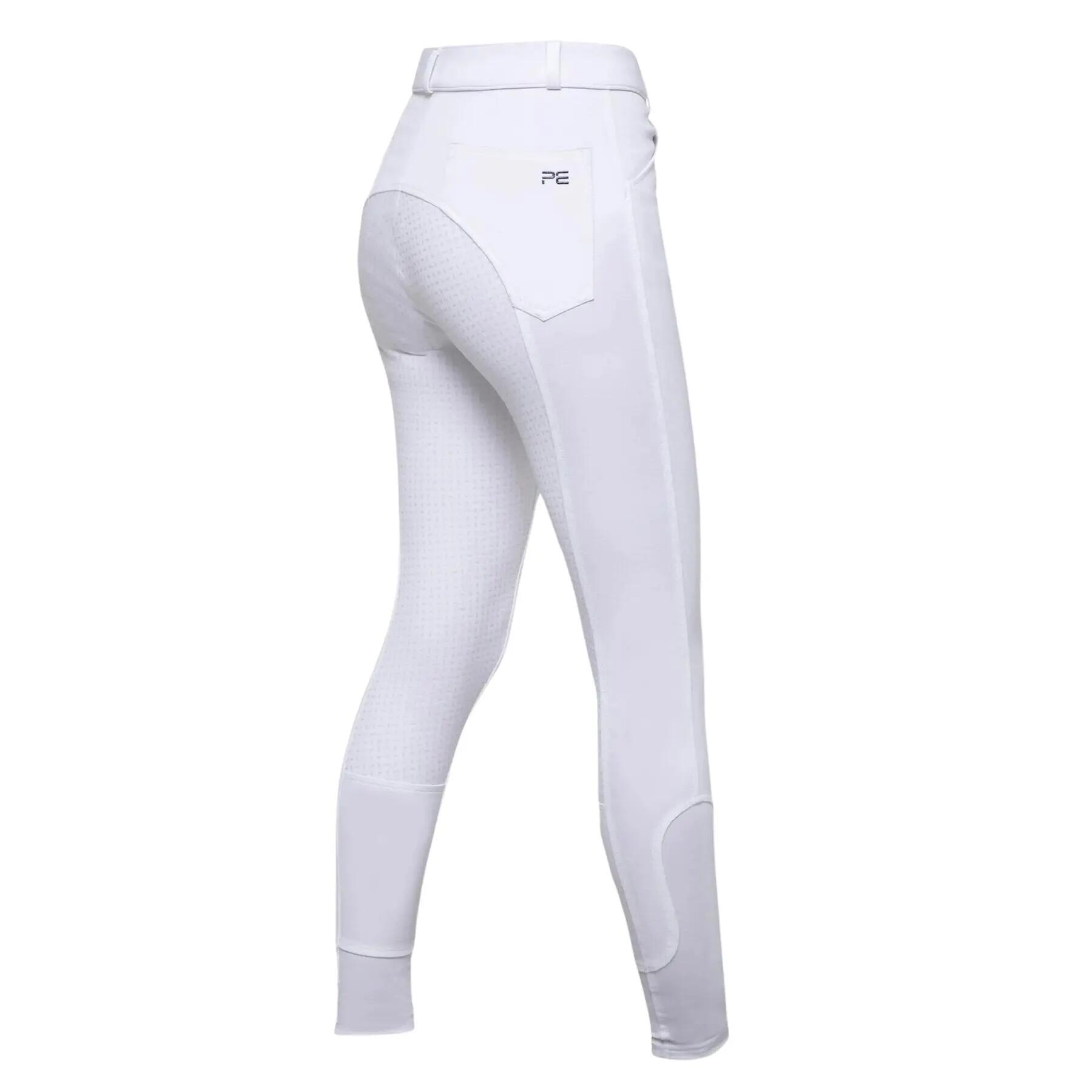Dames wedstrijdbroek met middengrip Premier Equine Delta 3/4