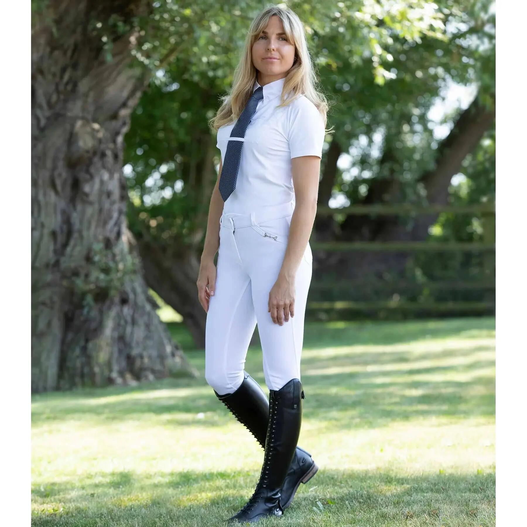 Dames wedstrijdbroek met middengrip Premier Equine Delta 2/4