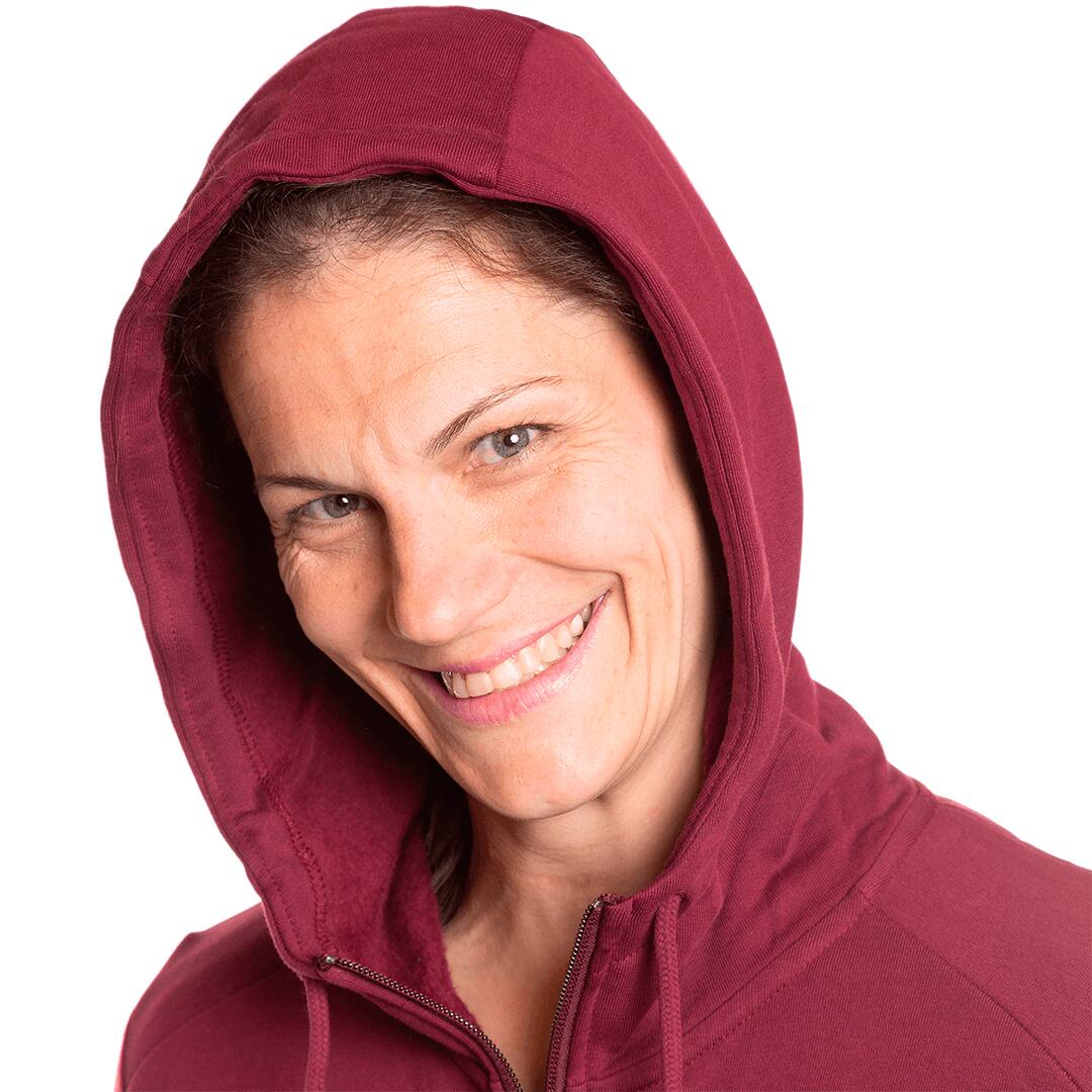 Sudadera con cremallera para Mujer Trangoworld Arnot Rojo 7/7