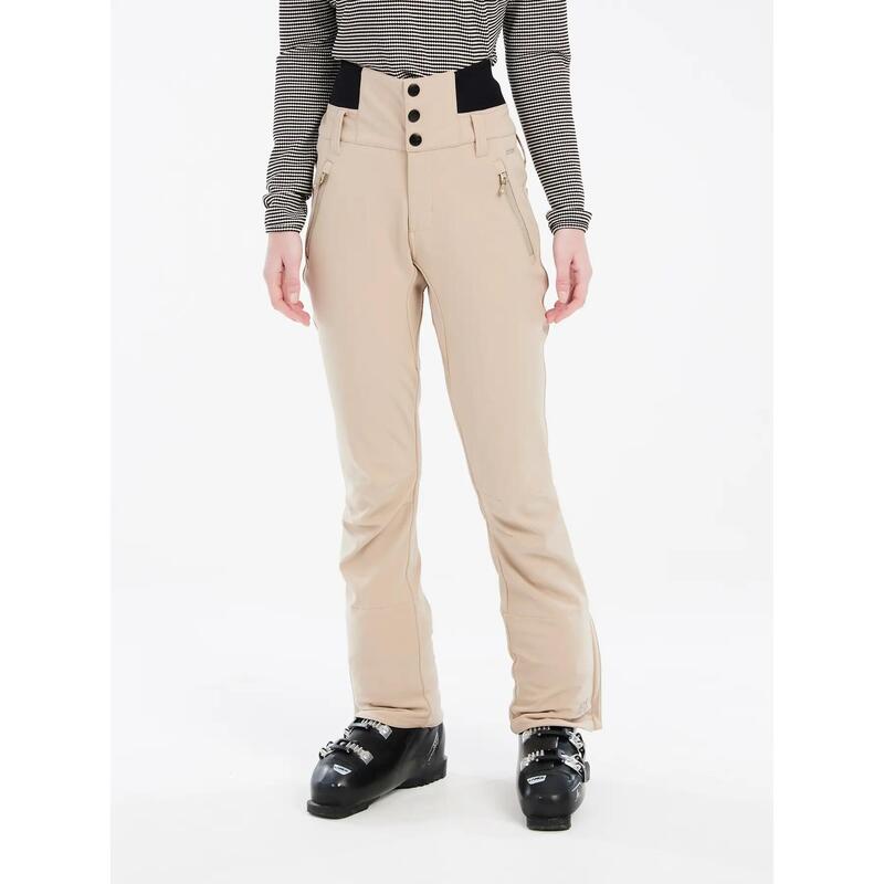 Pantaloni de schi Protest Softshell femei, bej