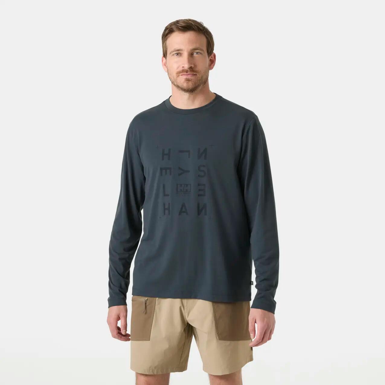 Langarmtrikot Helly Hansen Skog Graphic 2/6