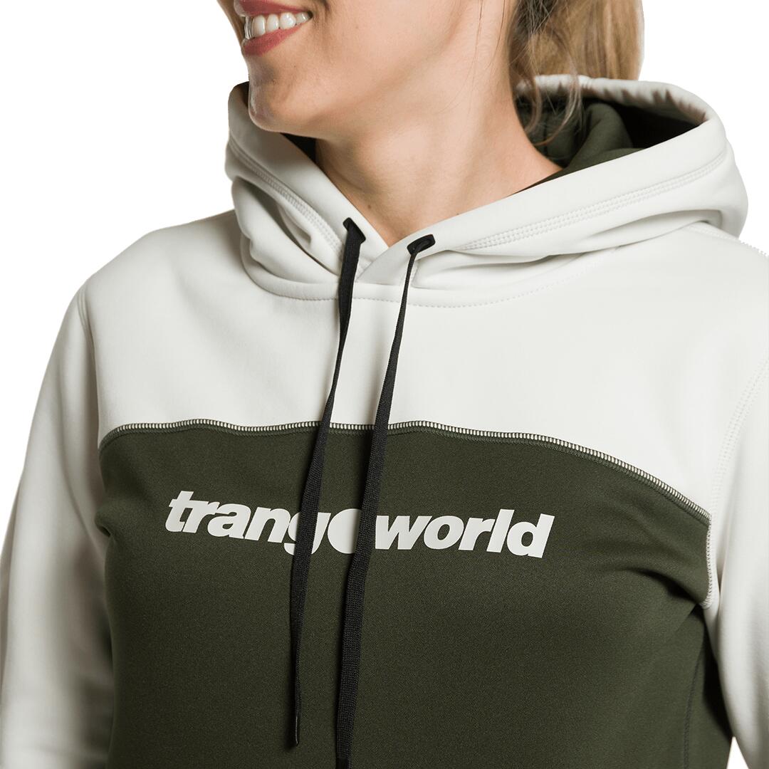 Sudadera para Mujer Trangoworld Poppi v02 Verde/Blanco 3/3