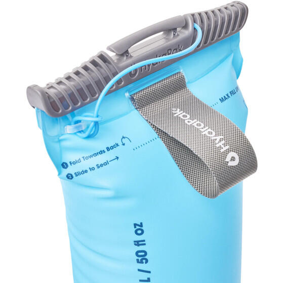 HydraPak Velocity 1.5L Hydration Reservoir - Clear/Blue 5/5