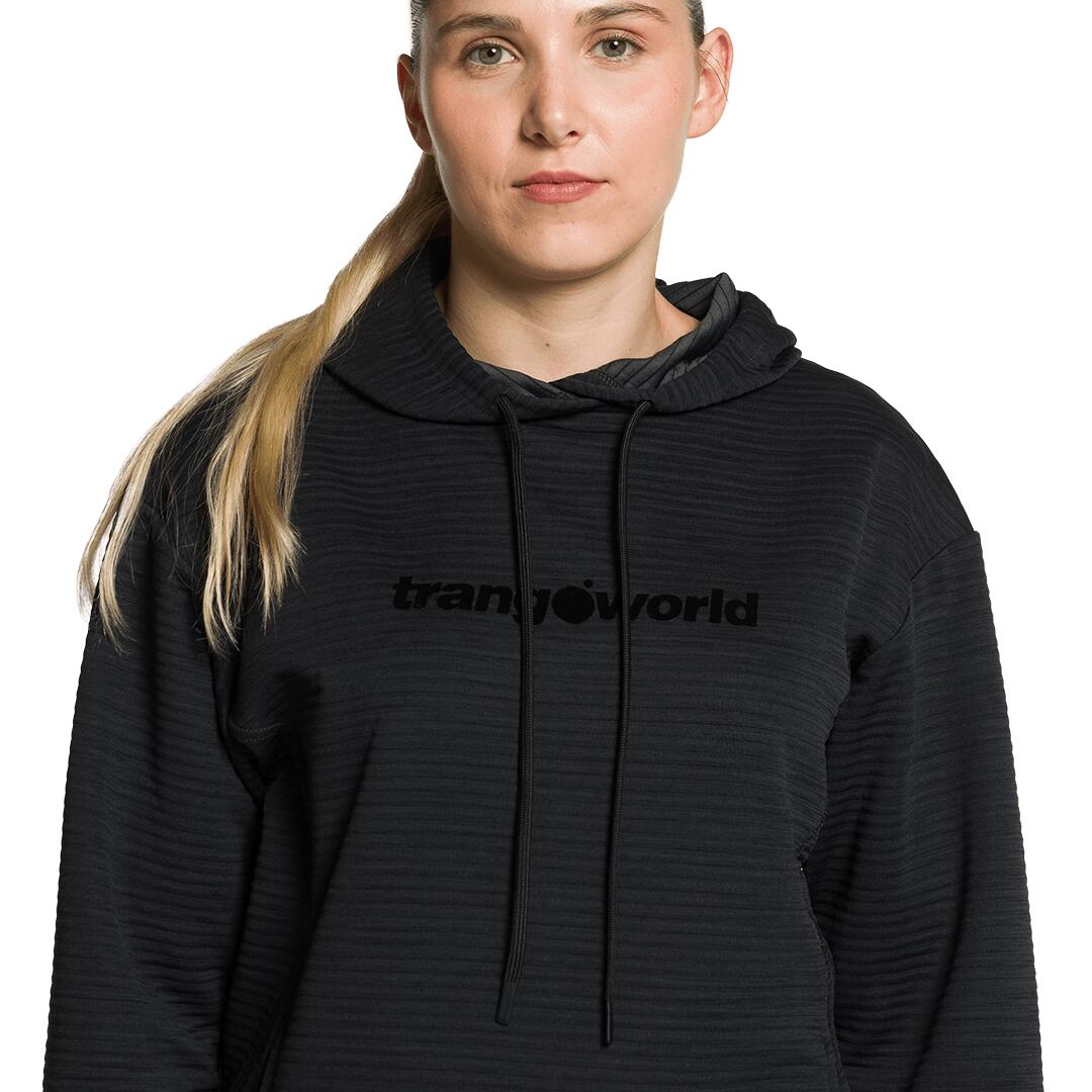 Sudadera para Mujer Trangoworld Bastilles Negro 3/4