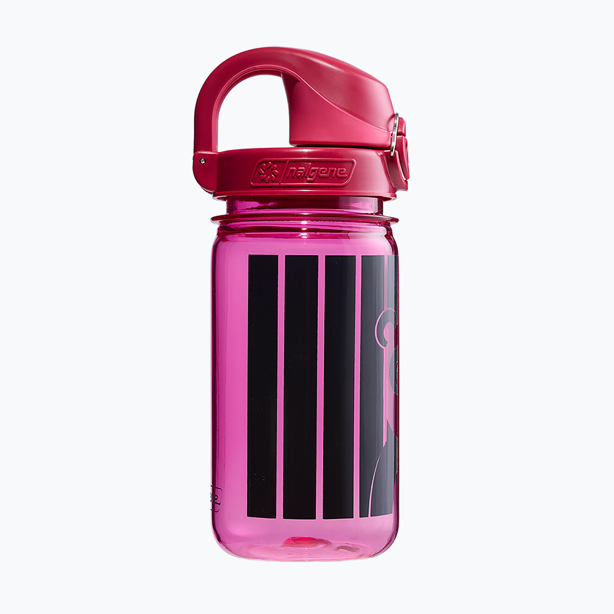 Bouteille enfant Nalgene OTF 12 oz rose motif panda, bouchon étanche silicone 3/7