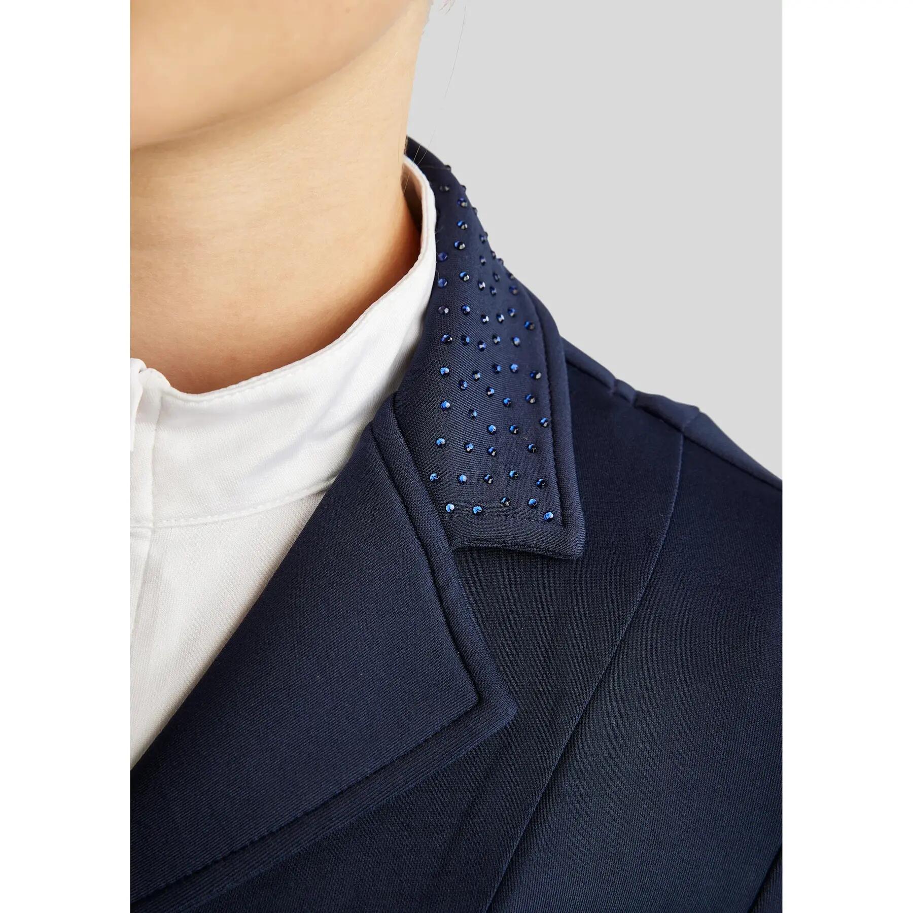 Chaqueta de competición infantil Montar Bow Belt And Tone In Tone Crystals 7/7
