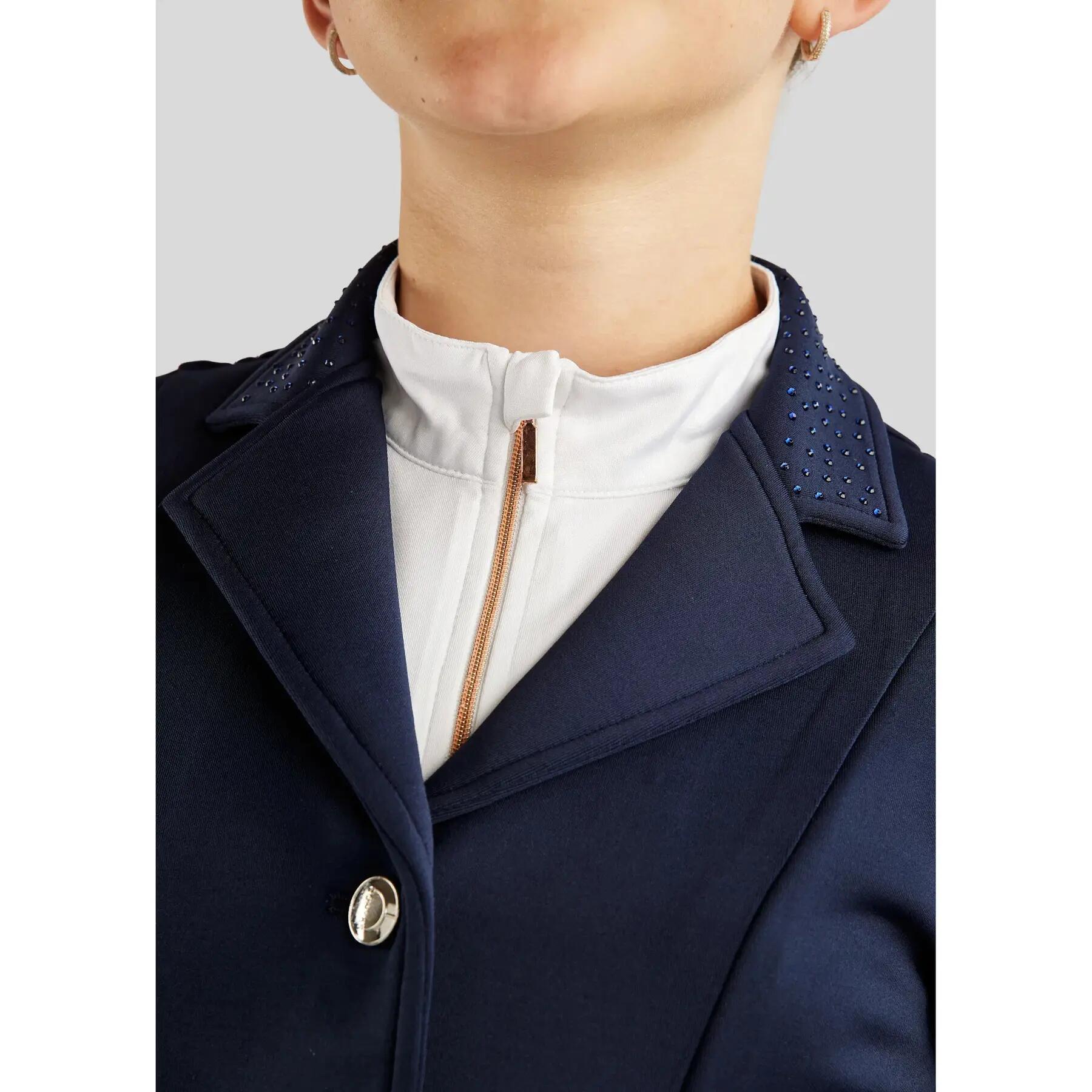 Chaqueta de competición infantil Montar Bow Belt And Tone In Tone Crystals 6/7